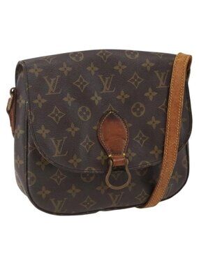 Authentic LOUIS VUITTON Monogram Saint Cloud GM Shoulder Bag M51242 LV